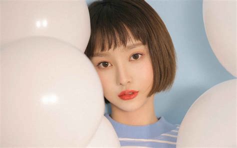 清纯甜美女生短发头像