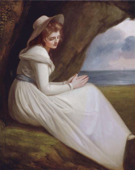 18世纪英国画家乔治·罗姆尼（George Romney）所画的汉密尔顿夫人（La