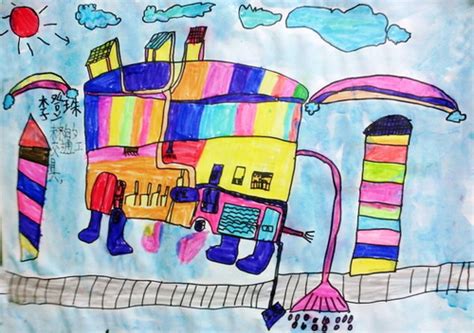 少儿书画作品-《未来的交通工具》/儿童书画作品《未来的交通工具》欣赏_中国少儿美术教育网
