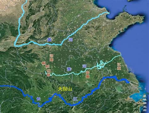 大别山脉遥感图-大别山森林生态系统野外科学观测研究站