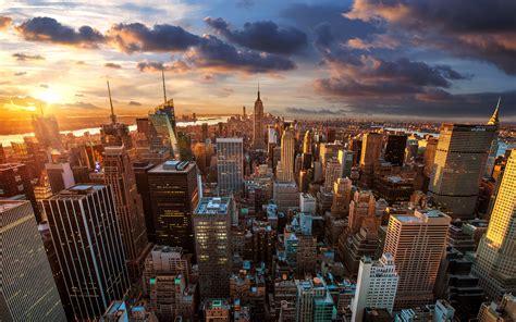 New York City Sunset Wallpapers - Top Free New York City Sunset ...