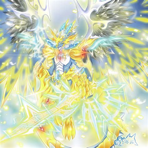 数码宝贝伽马兽究极体天狼星兽官设公开 能天使版本的奥米加兽