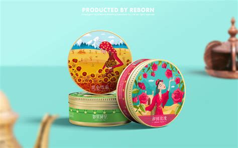 【锐柏恩】如果域见品牌新疆花草茶食品包装网页交互平面设计平面设计_锐柏恩Reborn设计作品--致设计