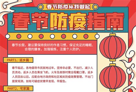 春节疫情防控指南宣传海报图片下载_红动中国
