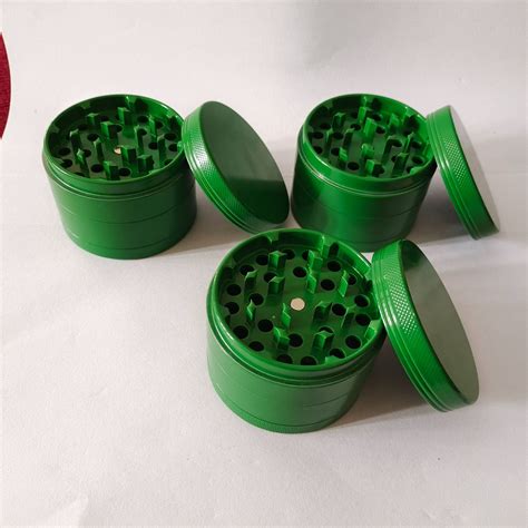 温州源头厂家供应铝合金新款热销跨境磨烟器 63mm-4 绿色陶瓷漆-阿里巴巴