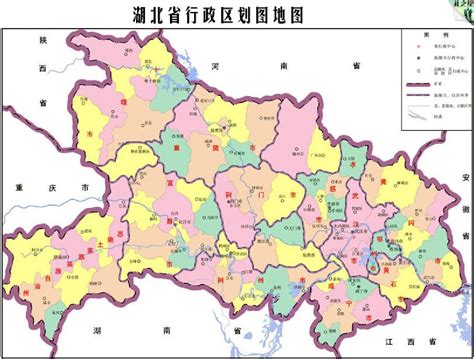 湖北省行政区划图地图_文档下载