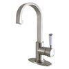 Kingston Brass Paris Single Hole Bathroom Faucet with Drain Assembly ...