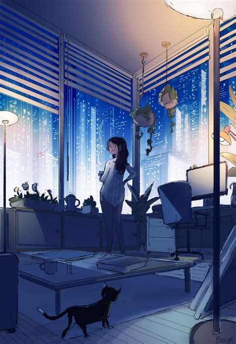 一人一猫动漫图片