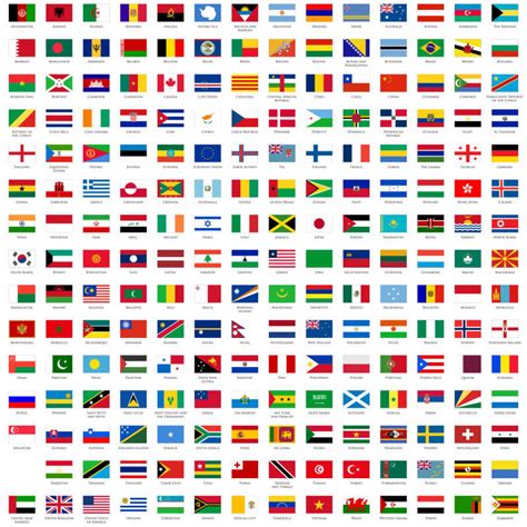 世界各国的国旗图标ai矢量素材下载