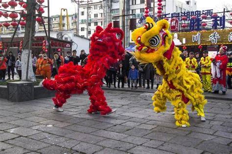 狮子舞蹈,表演艺术活动,红色,传统节日,传统,演出服,异国情调,元宵节,狮子,龙摄影素材,汇图网www.huitu.com