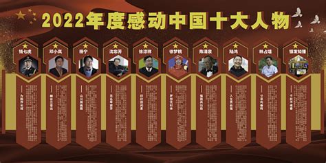2022年度感动中国十大人物展板设计（潘海鲜）