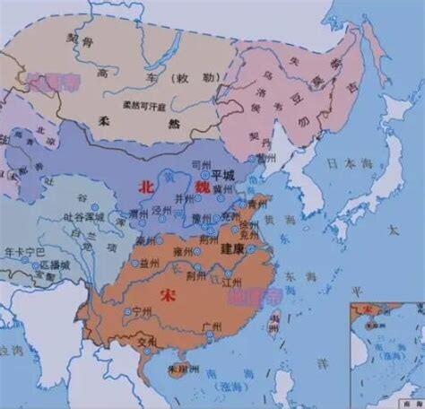 【史图馆】中国历代疆域变化30 刘宋代晋 北魏崛起 - 知乎