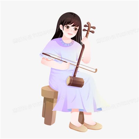 古风头像拉二胡女生