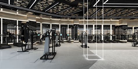 成都健身房简约风格1450平米设计方案 健身房前台装修效果图_装信通网