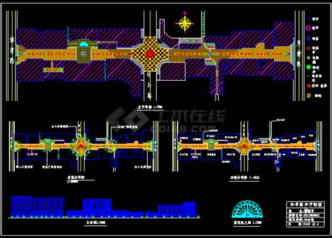 东莞南城城市风景步行街设计规划图_商业街_土木在线