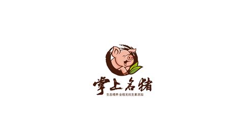 河北沧州掌上名猪猪肉铺品牌LOGO设计 - 特创易