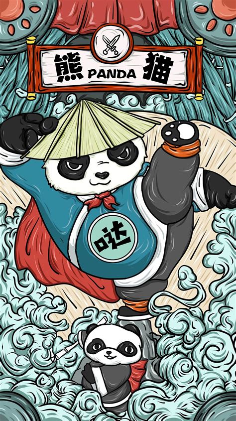 四季熊猫之《春》|插画|商业插画|春和绘 - 原创作品 - 站酷 (ZCOOL)