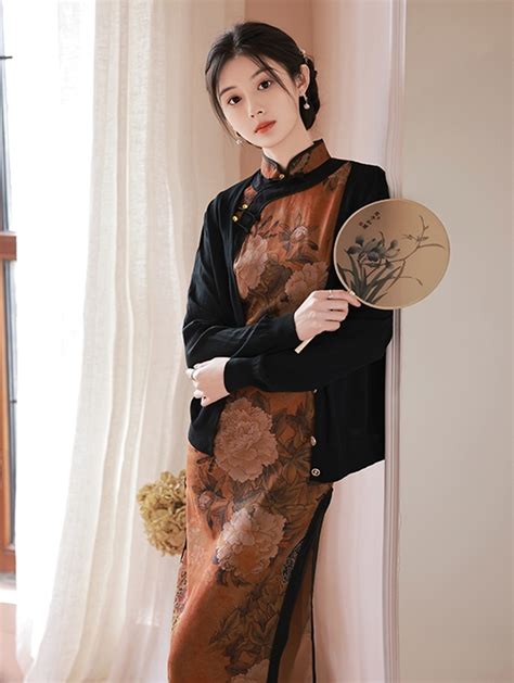 绿色旗袍复古风头像女生