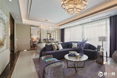 上海中福公寓三居室112平现代轻奢风格装修效果图-家居美图_装一网装修效果图