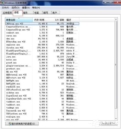 Win7任务管理器进程页列找不到相关进程PID号怎么办 - 系统之家