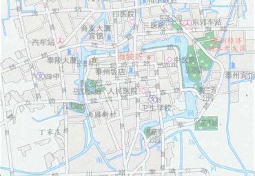 泰州市地图清晰大图,泰兴市,泰州市版_大山谷图库