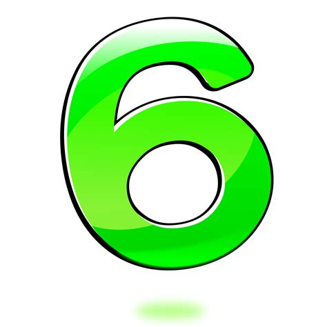 Green number 6 clipart - ClipArt Best - ClipArt Best