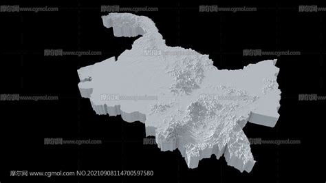 黑龙江三维地图,黑龙江3d地图,黑龙江省山脉地形地图3D模型,MAX,FBX格式_其他场景模型下载-摩尔网CGMOL