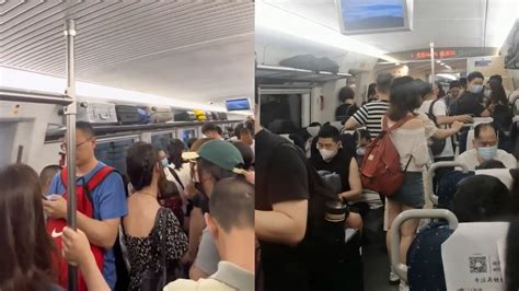 高铁坐出地铁既视感！“五一”出行火爆 站票旅客挤满高铁车厢_腾讯视频