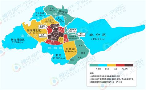 2022宁波最新房价地图出炉 海曙北均价4.5万/㎡+居首-宁波楼盘网