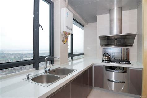 现代简约二居室厨房灶台装修效果图-房天下家居装修网
