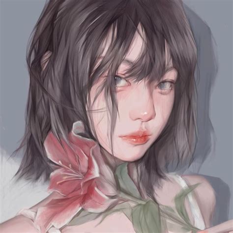 甜美女生化浓妆动漫头像