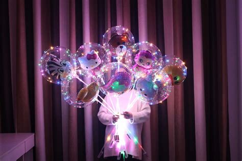 ins网红波波球配件带灯告白气球发光 20寸波波球单球批发-阿里巴巴