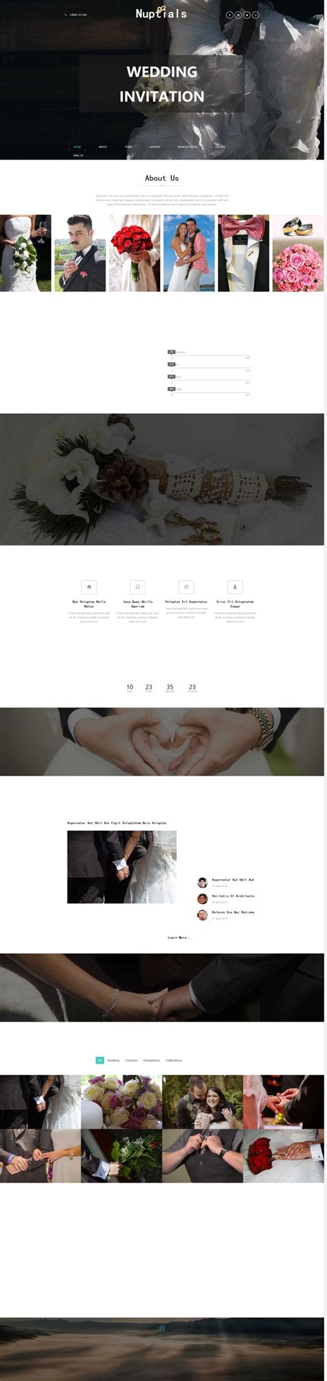 婚庆网站设计模板，婚礼策划网站设计_墨鱼部落格