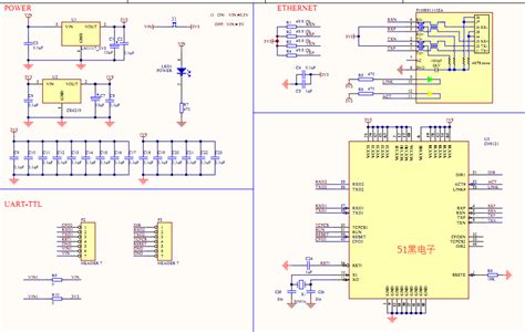 CH9121 J45转串口原理图和串口控制命令 - MCU综合技术区