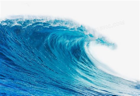 蓝色海浪浪花元素素材图片免费下载-千库网