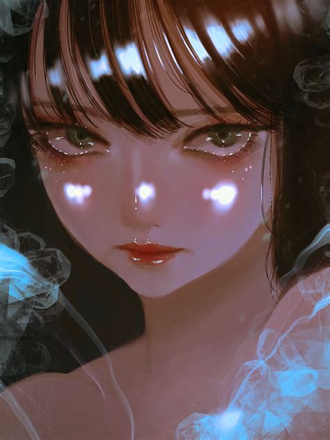 插画头像甜美女生动漫版