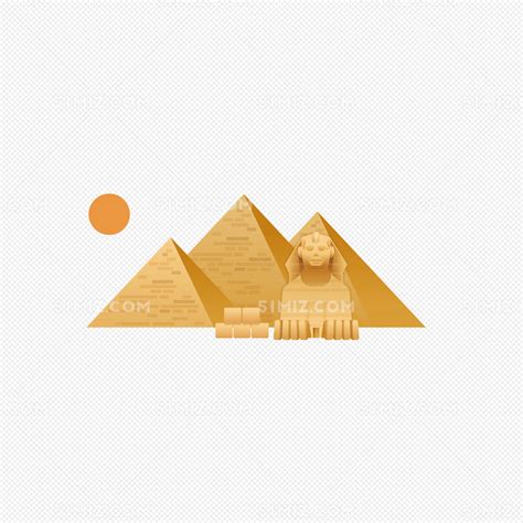 埃及地标金字塔素材图片免费下载-千库网