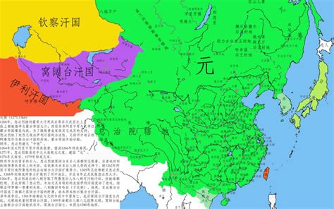 元代地图图片