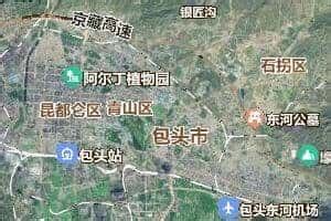 包头市行政区划图图片 包头市行政区划图图片