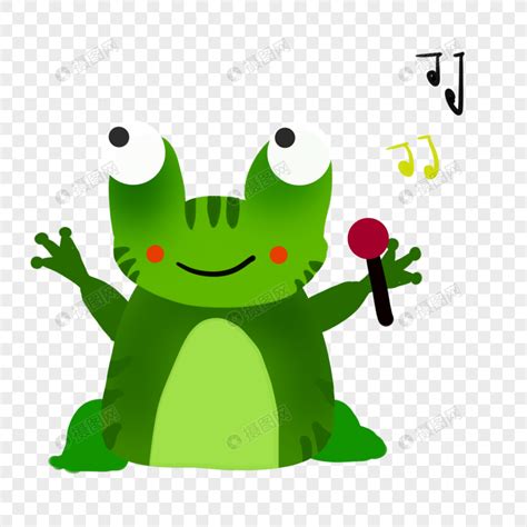 唱歌的青蛙元素素材下载-正版素材401293848-摄图网