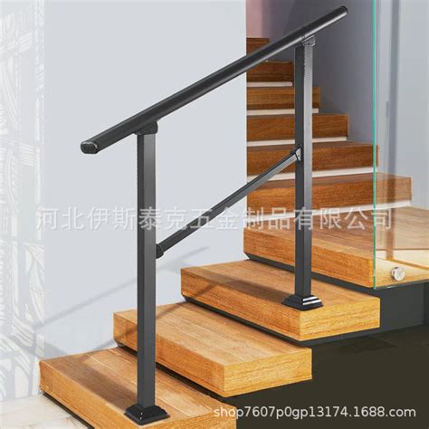 新中式铝栏杆立柱扶手定做 简约系列家居装饰楼梯扶手 - 八方资源网