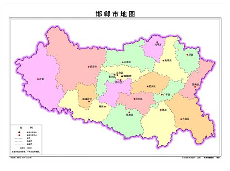邯郸市各县地图,邯郸县,区_大山谷图库