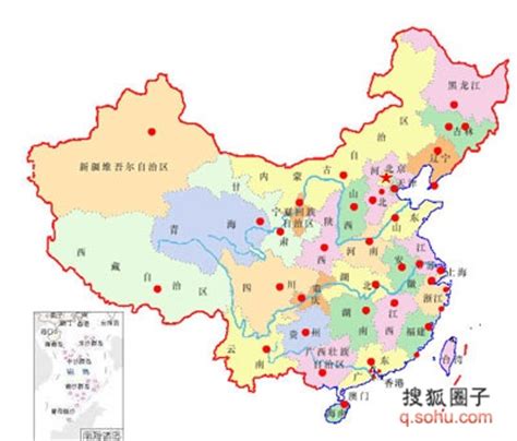 中国地图简单版图片