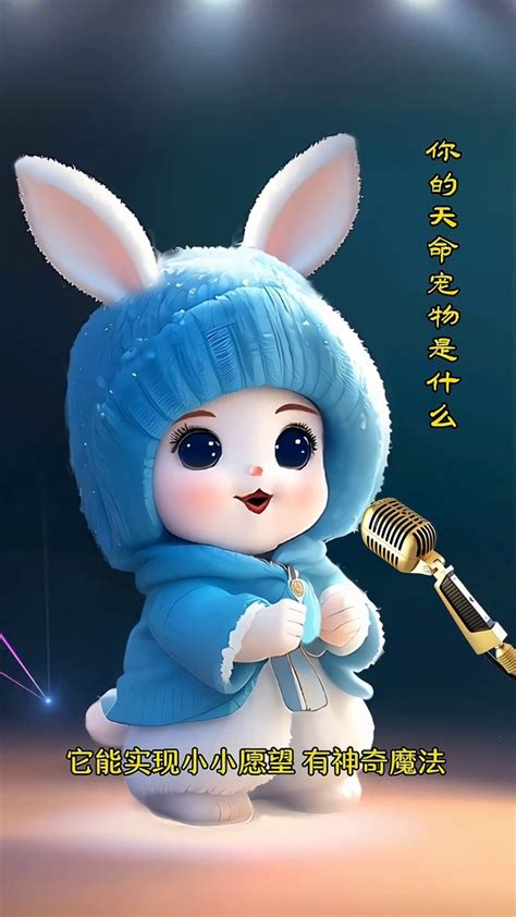 可爱兔为你唱首歌(动物手机动态壁纸) - 动物手机壁纸下载 - 元气壁纸