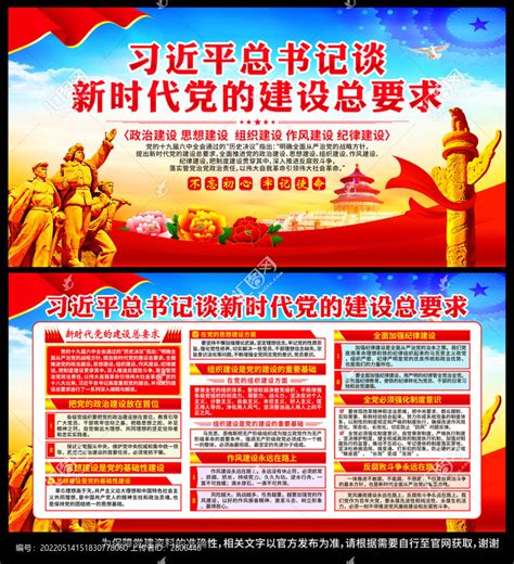 新时代党员干部要不断提高政治三力宣传展板图片下载_红动中国