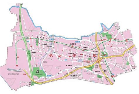 上海市长宁区地图全图,上海长宁区,长宁区_大山谷图库