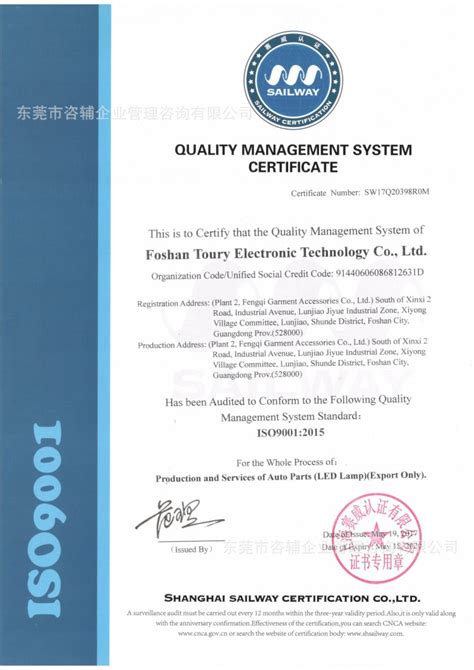 ISO9001质量管理体系认证-阿里巴巴