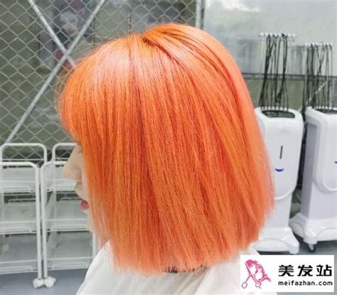 染发橙色非主流头像