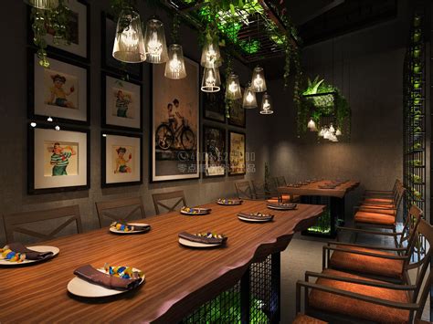 胡桃里 音乐餐厅 植物餐厅 餐吧设计 清吧设计_四格空间设计-站酷ZCOOL
