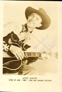 Jesse Rogers - Autographed Signed Photograph | HistoryForSale Item 273215